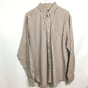 Eddie Bauer plaid men’s button down size L